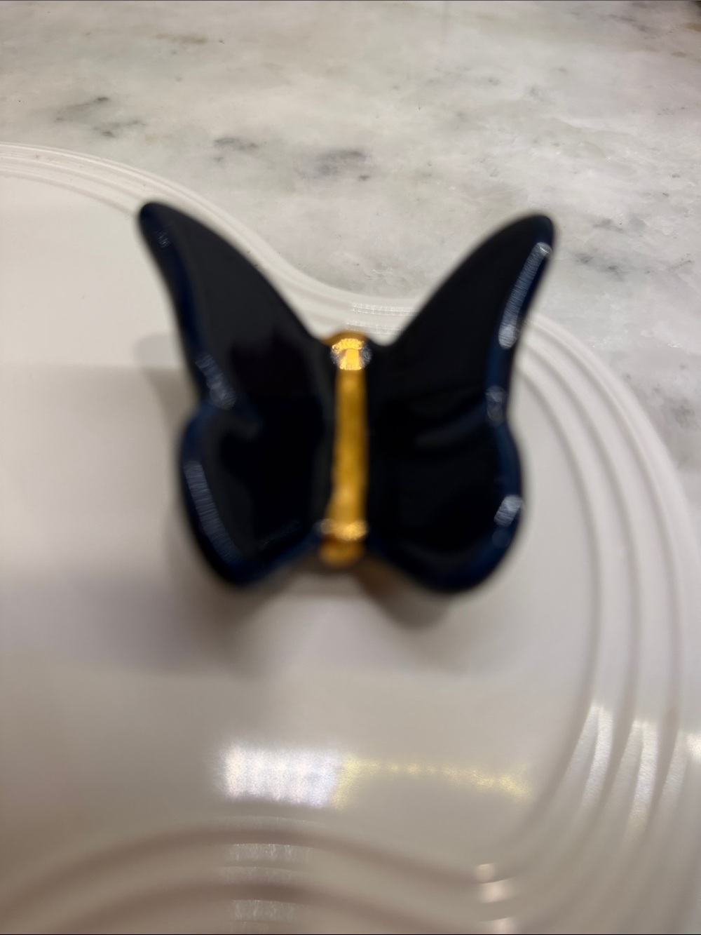 NWT NORA FLEMING  A412 Navy Blue Butterfly mini - NEW 2024 LIMITED RELEASE